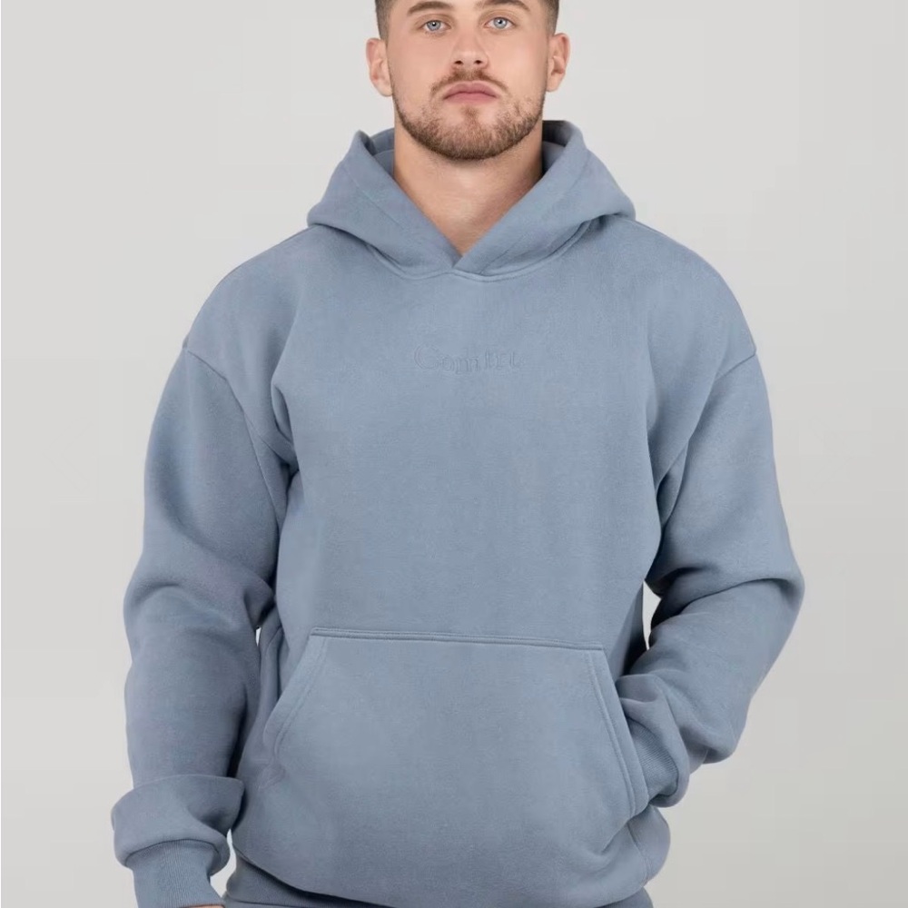 Comfrt Men's Sky Blue Hoodie (XS) & sweatpants (XS)